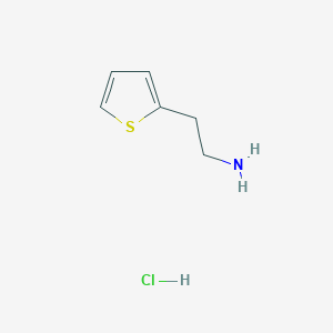molecular formula C6H10ClNS B3159440 Thiophene-2-ethylamine HCl salt CAS No. 86188-24-1