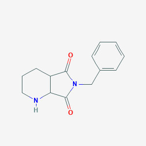 molecular formula C14H16N2O2 B031595 6-Benzyltetrahydro-1H-pyrrolo[3,4-b]pyridine-5,7(6H,7aH)-dione CAS No. 128740-13-6
