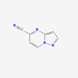 molecular formula C7H4N4 B3159777 Pyrazolo[1,5-a]pyrimidine-5-carbonitrile CAS No. 864439-29-2