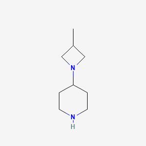 molecular formula C9H18N2 B3159785 4-(3-Methylazetidin-1-YL)piperidine CAS No. 864494-21-3