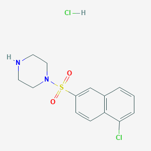 B3159808 4-(5-Chloro-naphthalene-2-sulfonyl)-piperazine hydrochloride CAS No. 864759-58-0
