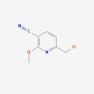 molecular formula C8H7BrN2O B3159817 6-(Bromomethyl)-2-methoxynicotinonitrile CAS No. 864779-08-8