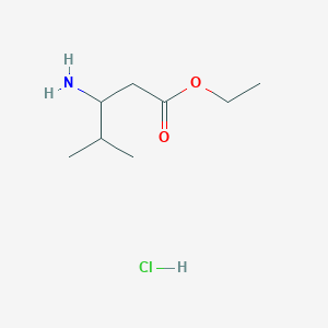 molecular formula C8H18ClNO2 B3159859 Ethyl 3-amino-4-methylpentanoate hydrochloride CAS No. 864871-50-1
