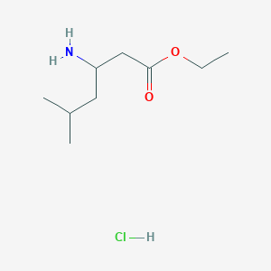 B3159860 Ethyl 3-amino-5-methylhexanoate hydrochloride CAS No. 864871-52-3