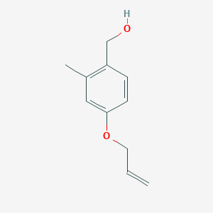 molecular formula C11H14O2 B3159891 (4-Allyloxy-2-methyl-phenyl)-methanol CAS No. 865350-62-5