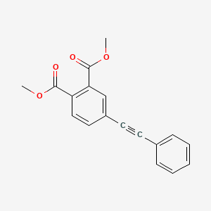 molecular formula C18H14O4 B3159897 4-Phenylethynylphthalic dimethyl ester CAS No. 865354-04-7