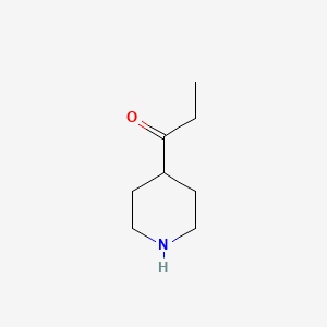 molecular formula C8H15NO B3159923 1-(Piperidin-4-yl)propan-1-one CAS No. 86542-94-1