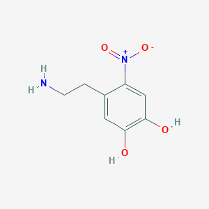 molecular formula C8H10N2O4 B031600 1,2-Benzenediol, 4-(2-aminoethyl)-5-nitro- CAS No. 21581-49-7