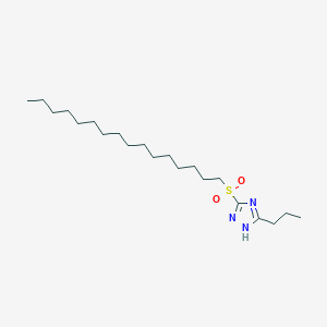 molecular formula C21H41N3O2S B316000 hexadecyl 5-propyl-1H-1,2,4-triazol-3-yl sulfone 