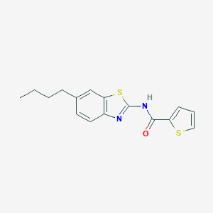 molecular formula C16H16N2OS2 B316008 N-(6-butyl-1,3-benzothiazol-2-yl)-2-thiophenecarboxamide 