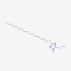 molecular formula C21H41N3S B316017 hexadecyl 3-propyl-1H-1,2,4-triazol-5-yl sulfide 