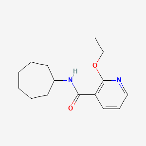 molecular formula C15H22N2O2 B3160219 N-cycloheptyl-2-ethoxypyridine-3-carboxamide CAS No. 866019-09-2