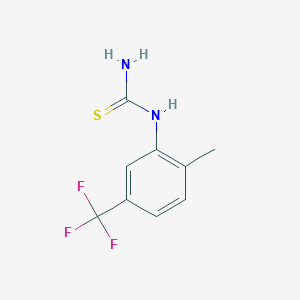 molecular formula C9H9F3N2S B3160470 [2-Methyl-5-(trifluoromethyl)phenyl]thiourea CAS No. 866049-29-8