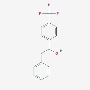 molecular formula C15H13F3O B031605 1-[4-(Trifluoromethyl)phenyl]-2-phenylethanol CAS No. 136757-49-8