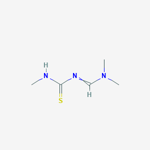 molecular formula C5H11N3S B3161021 1-(Dimethylaminomethylidene)-3-methylthiourea CAS No. 86672-83-5