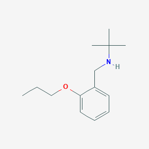 molecular formula C14H23NO B3161030 2-Methyl-N-(2-propoxybenzyl)-2-propanamine CAS No. 866816-82-2