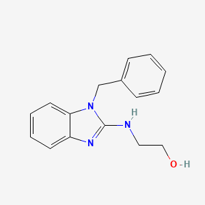 molecular formula C16H17N3O B3161311 2-[(1-benzyl-1H-benzimidazol-2-yl)amino]ethanol CAS No. 86978-99-6