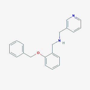 molecular formula C20H20N2O B316132 N-[2-(benzyloxy)benzyl]-N-(3-pyridinylmethyl)amine 