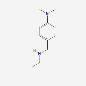 molecular formula C12H20N2 B3161333 N,N-Dimethyl-4-[(propylamino)methyl]aniline CAS No. 869942-59-6