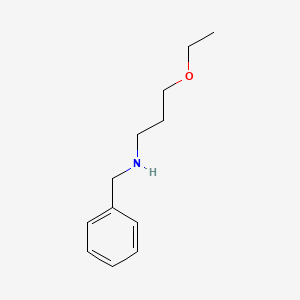 molecular formula C12H19NO B3161335 Benzyl(3-ethoxypropyl)amine CAS No. 869942-64-3