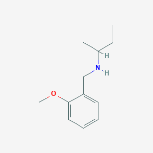 molecular formula C12H19NO B3161342 (Butan-2-yl)[(2-methoxyphenyl)methyl]amine CAS No. 869942-65-4