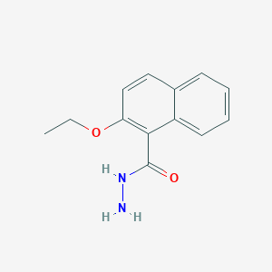 molecular formula C13H14N2O2 B3161390 2-Ethoxy-1-naphthohydrazide CAS No. 869947-31-9