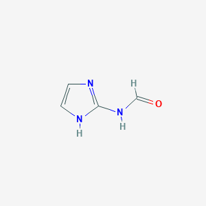 molecular formula C4H5N3O B031615 Formamide, N-1H-imidazol-2-yl- CAS No. 229343-10-6