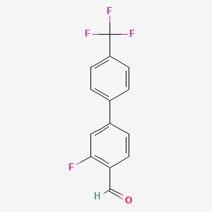 3-Fluoro-4'-(trifluoromethyl)biphenyl-4-carbaldehyde