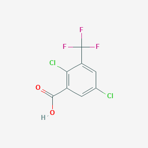 molecular formula C8H3Cl2F3O2 B3161604 2,5-dichloro-3-(trifluoromethyl)benzoic Acid CAS No. 871254-76-1