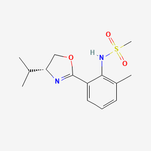 (R)-N-(2-(4-isopropyl-4,5-dihydrooxazol-2-yl)-6-methylphenyl)methanesulfonamide