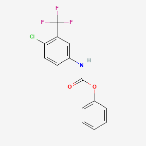(4-Chloro-3-trifluoromethylphenyl)carbamic acid phenyl ester