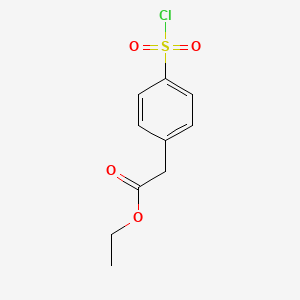 (4-Chlorosulfonyl-phenyl)-acetic acid ethyl ester