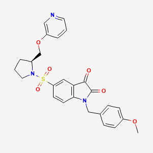 molecular formula C26H25N3O6S B3161679 Caspase-3-IN-1 CAS No. 872254-32-5