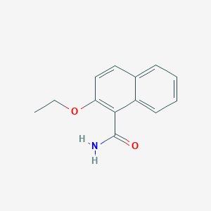 molecular formula C13H13NO2 B3161686 2-Ethoxynaphthalene-1-carboxamide CAS No. 872271-18-6