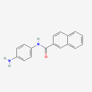 molecular formula C17H14N2O B3161758 N-(4-aminophenyl)naphthalene-2-carboxamide CAS No. 872797-84-7
