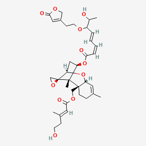 molecular formula C35H46O11 B3161778 Trichoverritone CAS No. 87292-19-1