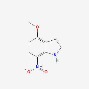 B3161784 4-Methoxy-7-nitro-indoline CAS No. 872975-24-1
