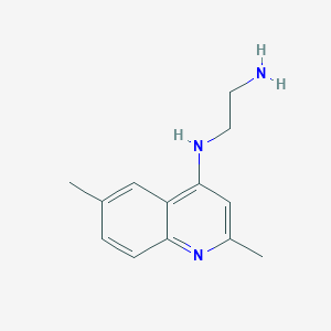 molecular formula C13H17N3 B3162198 N-(2-aminoethyl)-2,6-dimethylquinolin-4-amine CAS No. 876708-56-4