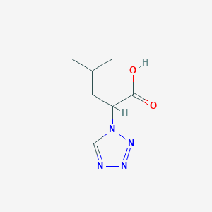 4-Methyl-2-tetrazol-1-yl-pentanoic acid