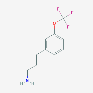 molecular formula C10H12F3NO B3162311 3-(3-Trifluoromethoxy-phenyl)-propylamine CAS No. 877151-52-5