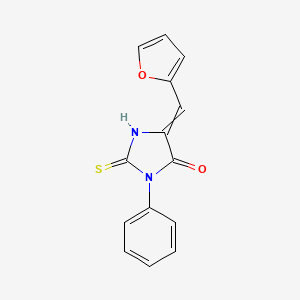 5-(Furan-2-ylmethylidene)-3-phenyl-2-sulfanylideneimidazolidin-4-one