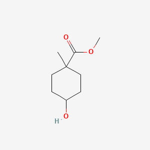 molecular formula C9H16O3 B3162393 methyl 4-hydroxy-1-methyl-cyclohexanecarboxylate CAS No. 87787-05-1