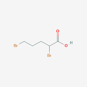 molecular formula C5H8Br2O2 B031624 2,5-二溴戊酸 CAS No. 1450-81-3