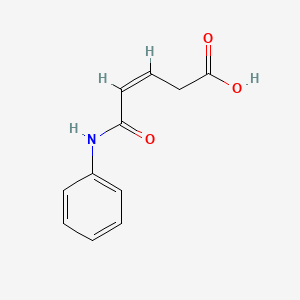 molecular formula C11H11NO3 B3162541 (3Z)-4-(N-phenylcarbamoyl)but-3-enoic acid CAS No. 879007-66-6