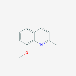 molecular formula C12H13NO B3162631 8-Methoxy-2,5-dimethylquinoline CAS No. 87927-05-7