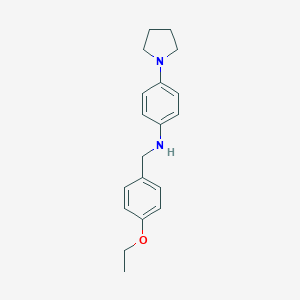 molecular formula C19H24N2O B316269 N-(4-ethoxybenzyl)-4-pyrrolidin-1-ylaniline 