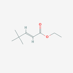 molecular formula C9H16O2 B3162699 Ethyl 4,4-dimethylpent-2-enoate CAS No. 87995-20-8