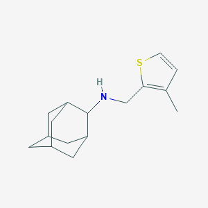 molecular formula C16H23NS B316273 N-[(3-methylthiophen-2-yl)methyl]adamantan-2-amine 