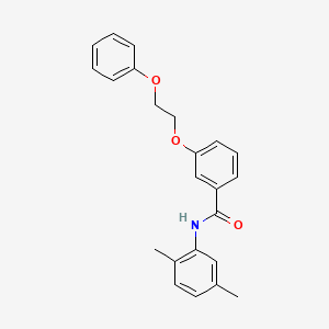 molecular formula C23H23NO3 B3162797 N-(2,5-dimethylphenyl)-3-(2-phenoxyethoxy)benzamide CAS No. 881585-91-7