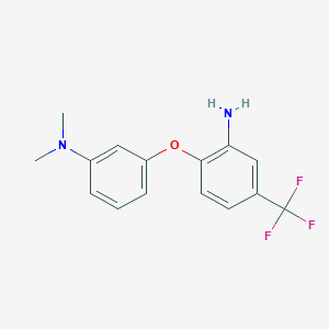 N-{3-[2-Amino-4-(trifluoromethyl)phenoxy]phenyl}-N,N-dimethylamine